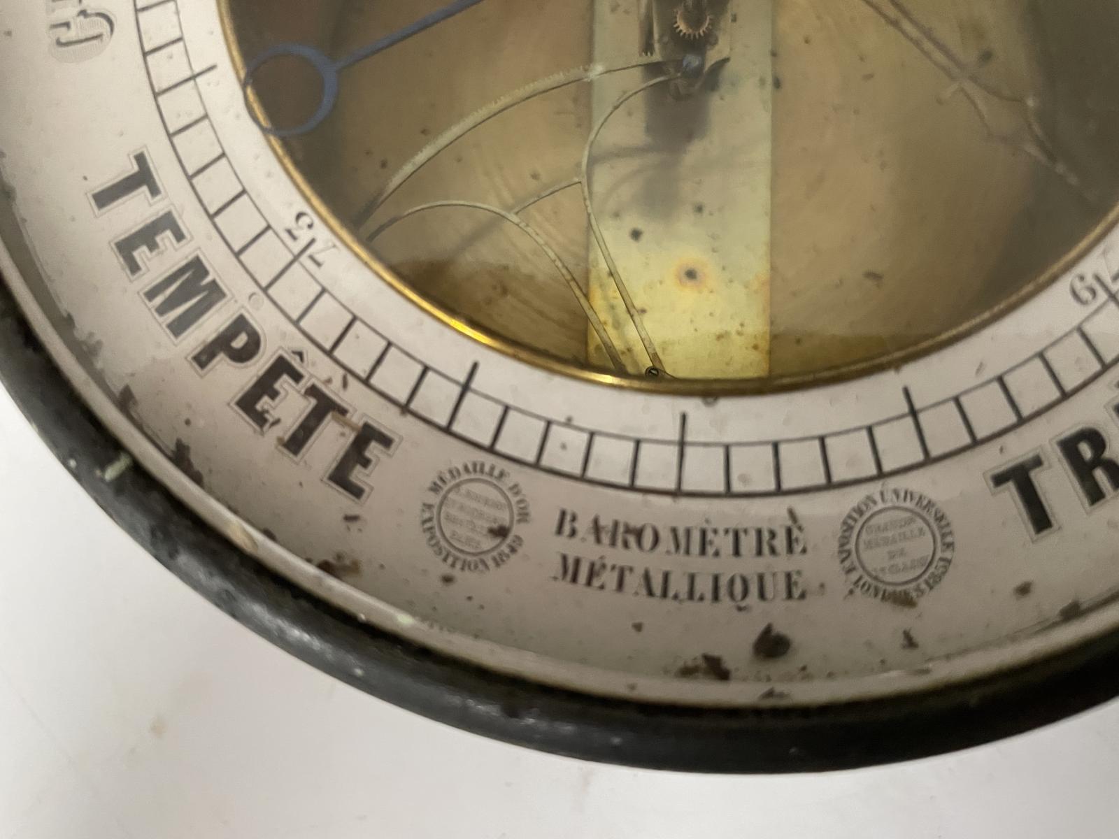 Brass Aneroid Barometer