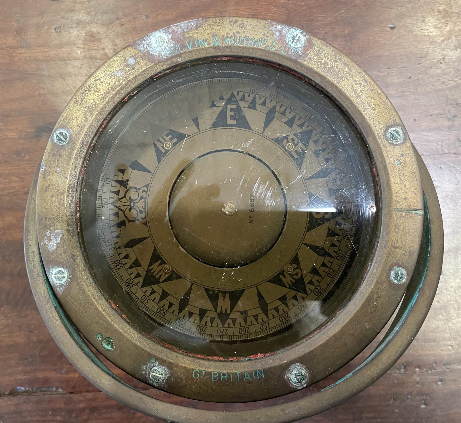 Brass Ships Compass