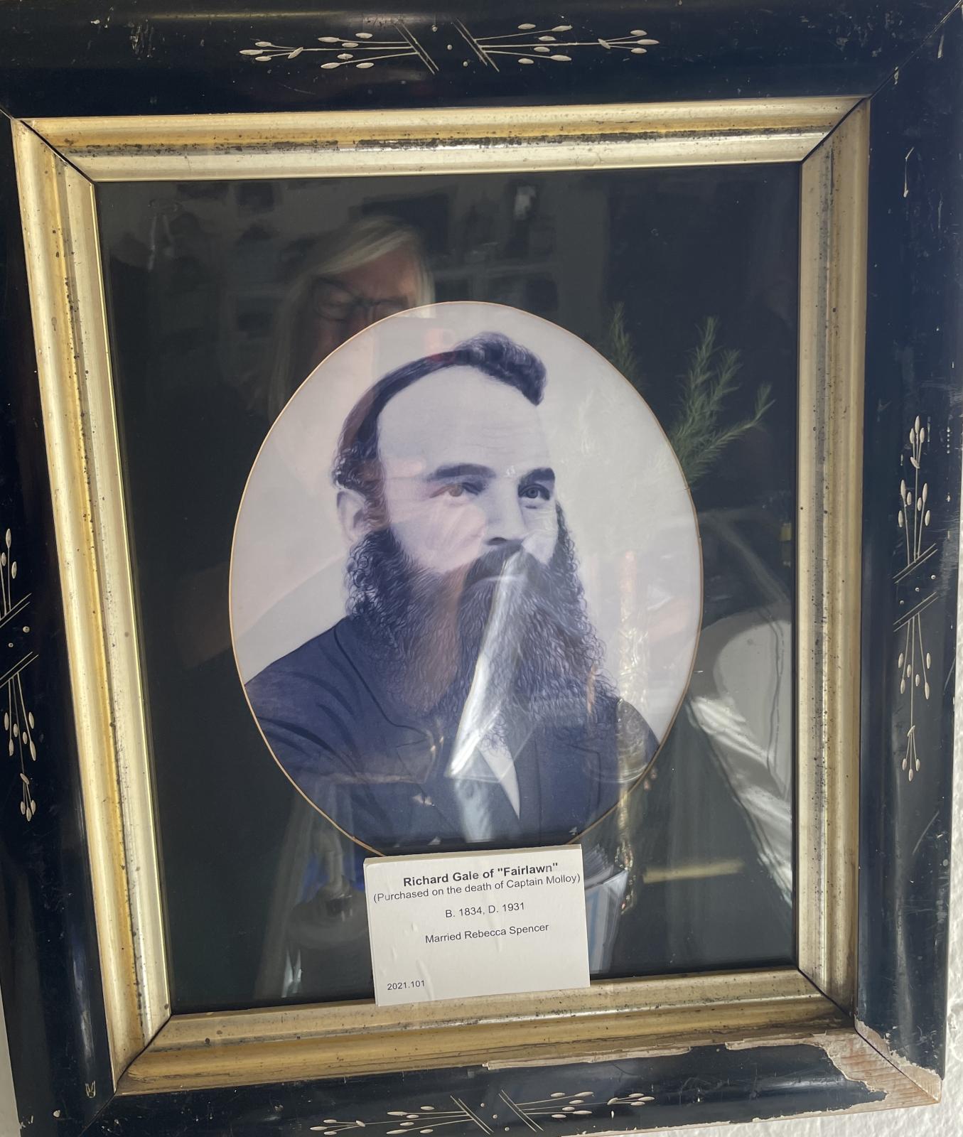 Framed photograph of Richard Gale