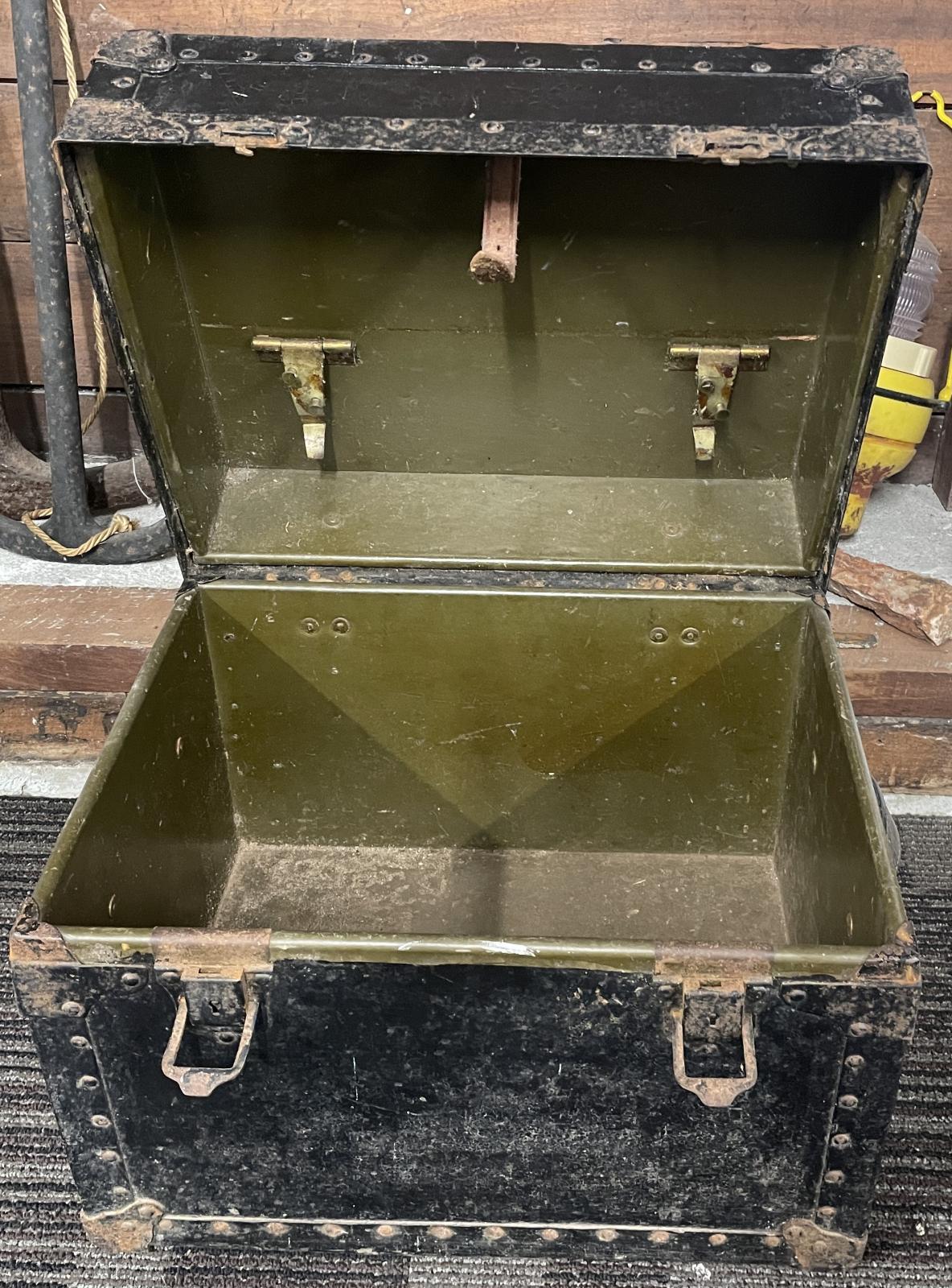 Black Metal Travel Trunk (small) - Belber | Collections WA