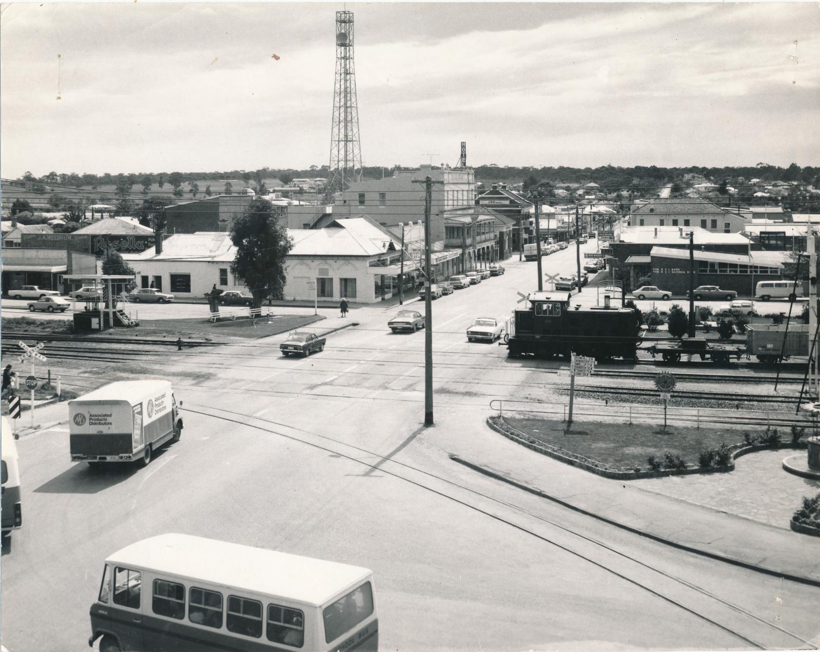 Railway Crossing at intersection of  Clive Street and Austral Terrace