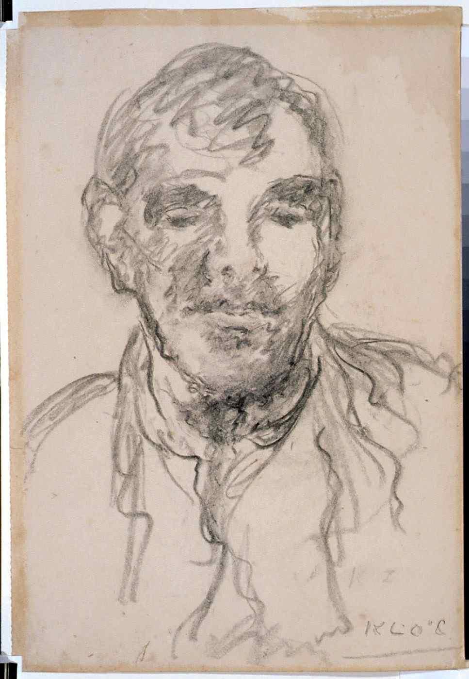 graphite portrait of a man facing forward