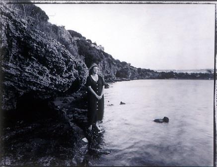 Black and white photograph print of Sandra Black 