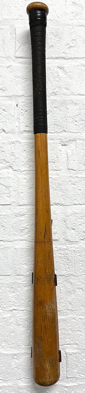 1938 Claxton Shield Series signed split bat – closed