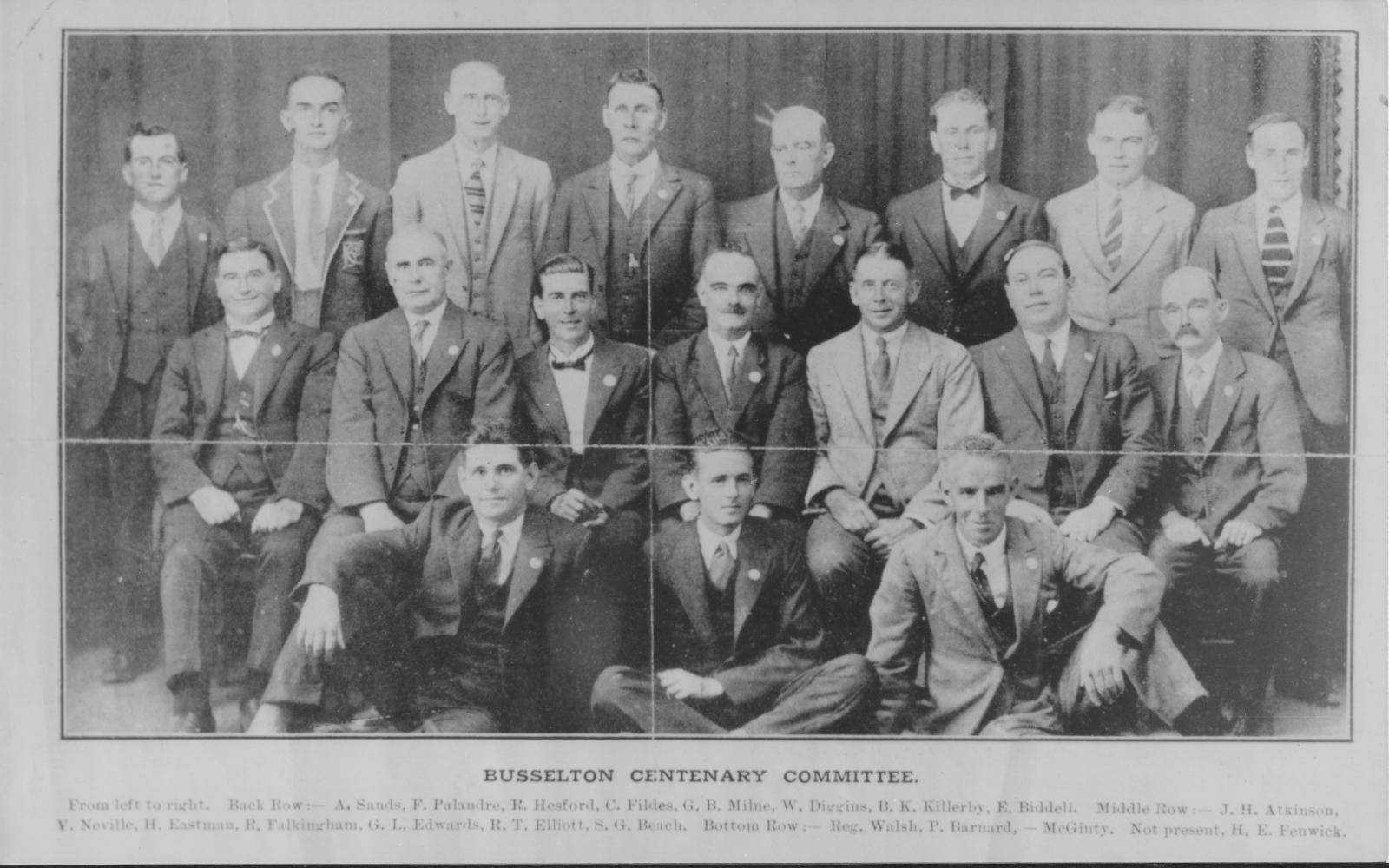 The Busselton Centenary Committee