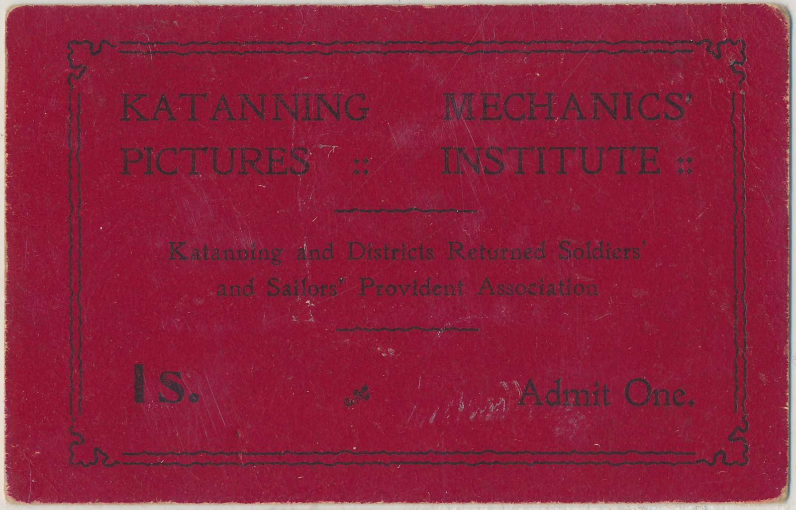 Katanning Pictures Ticket 