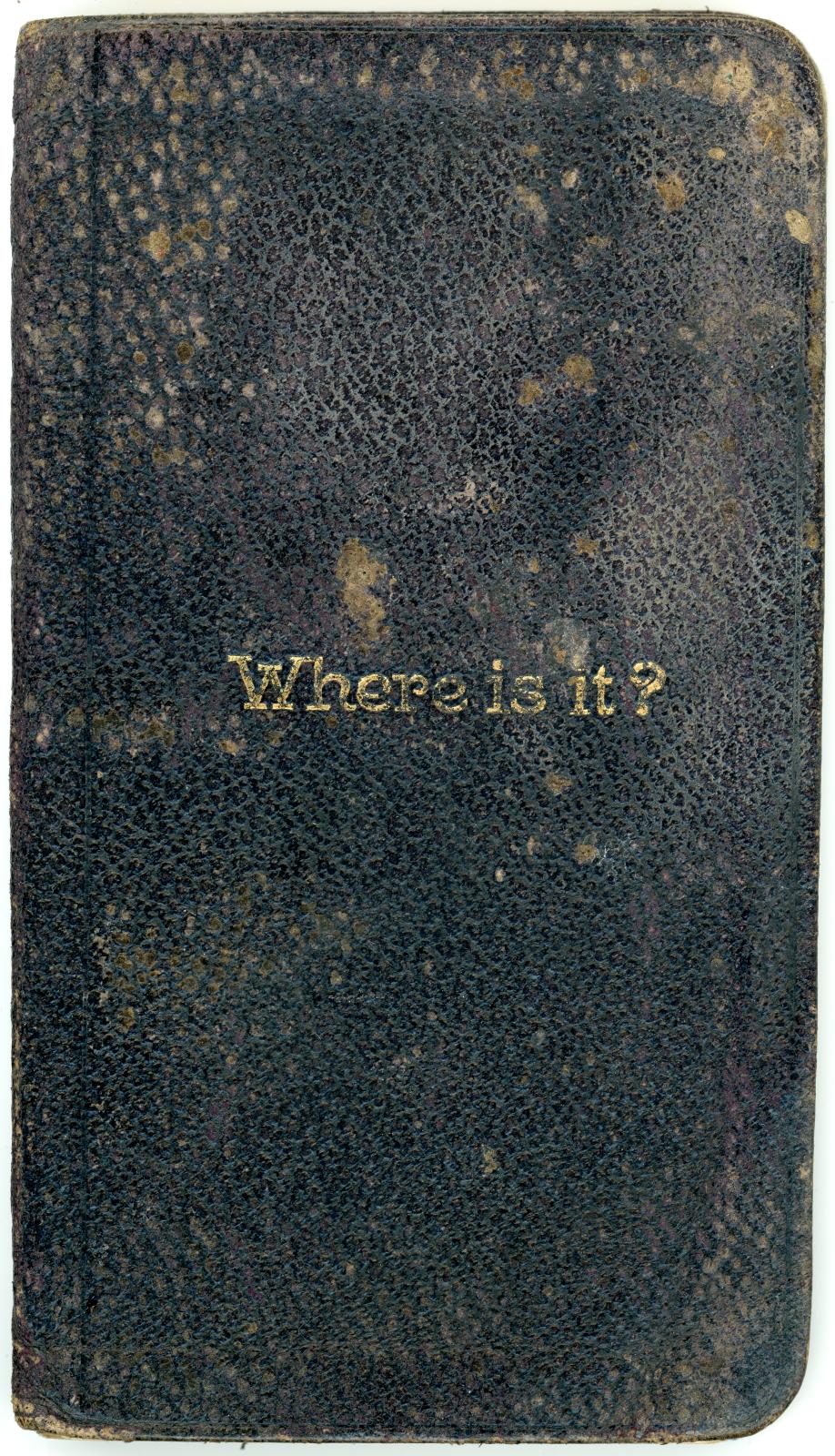 'Where is it?' Notebook