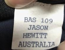 Jason Hewitt's 1996 Atlanta Olympics blazer name tag