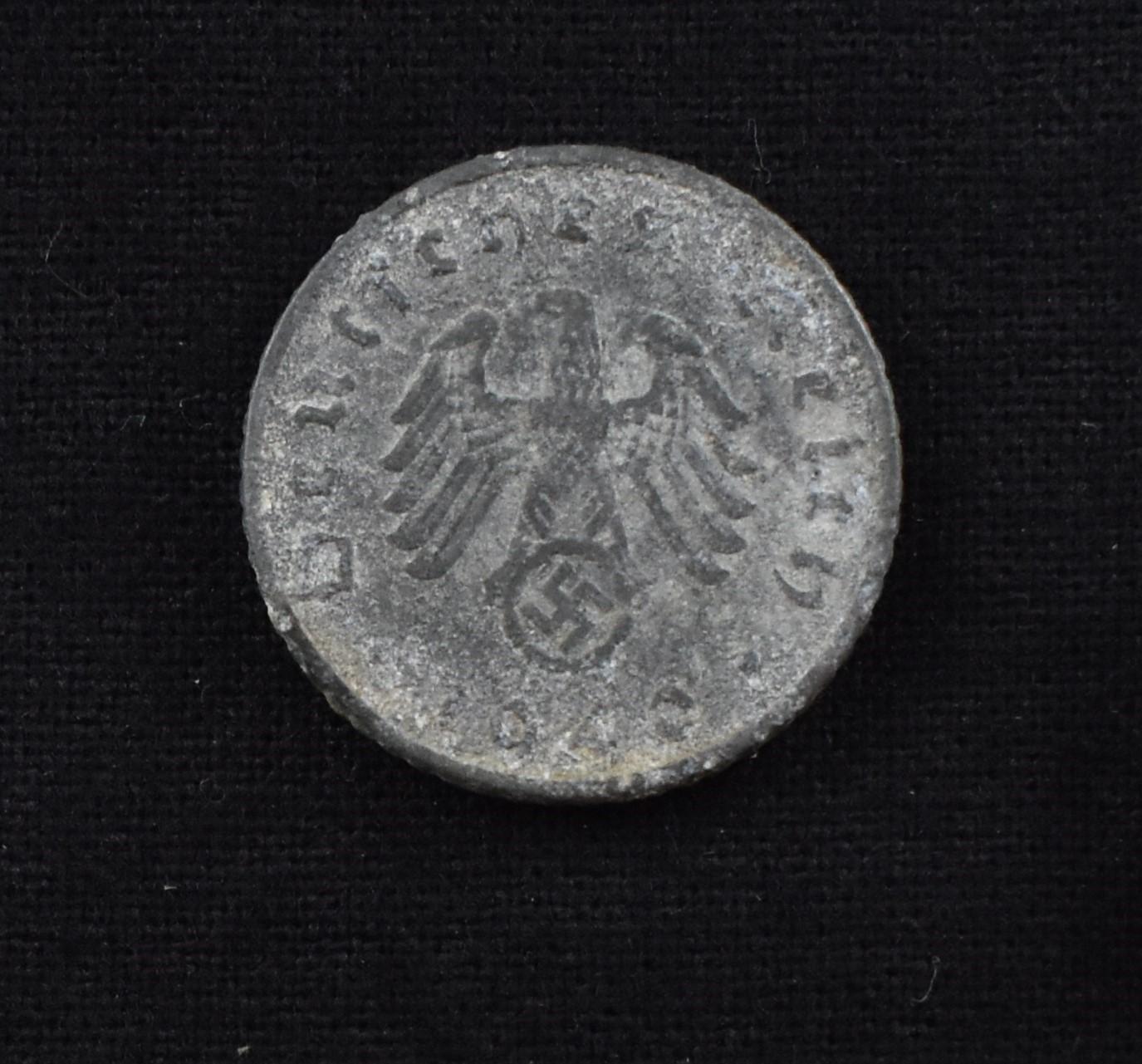 1940 Nazi Germany 5 Reichspfenning Coin - obverse