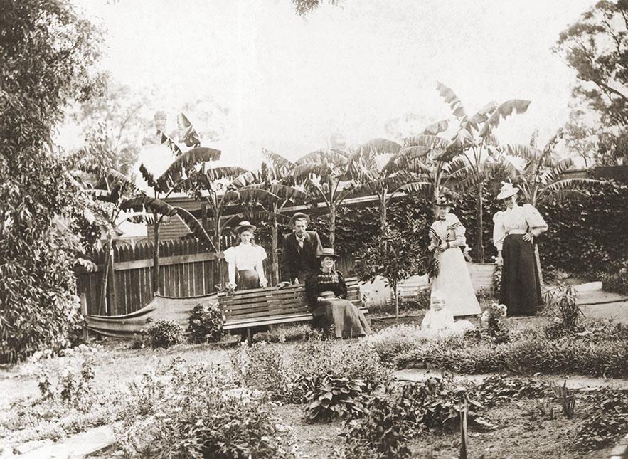 Koeppe Family In HG Stirlings's Garden