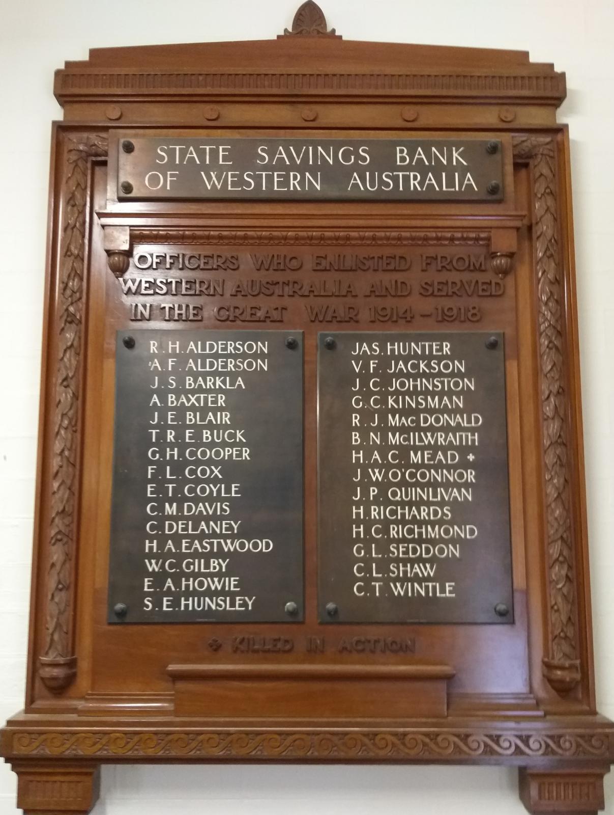 Savings Bank WW1