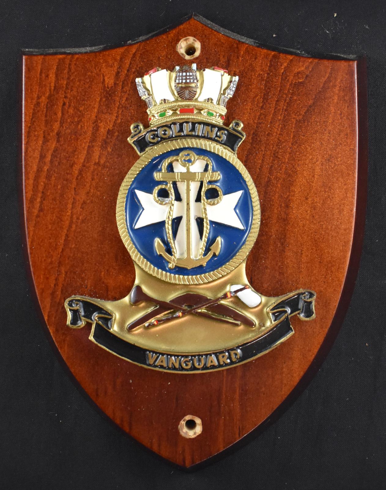 HMAS Vanguard Plaque