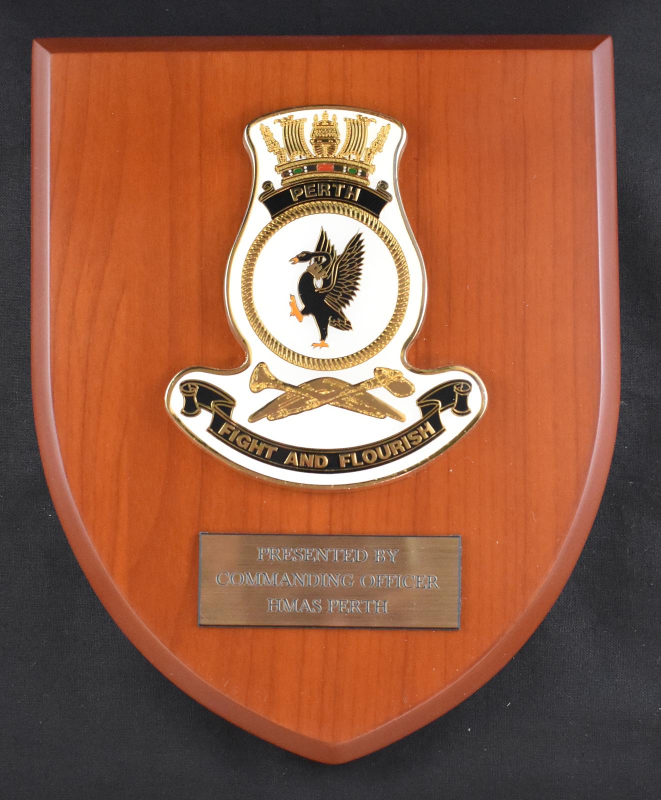 HMAS Perth Plaque