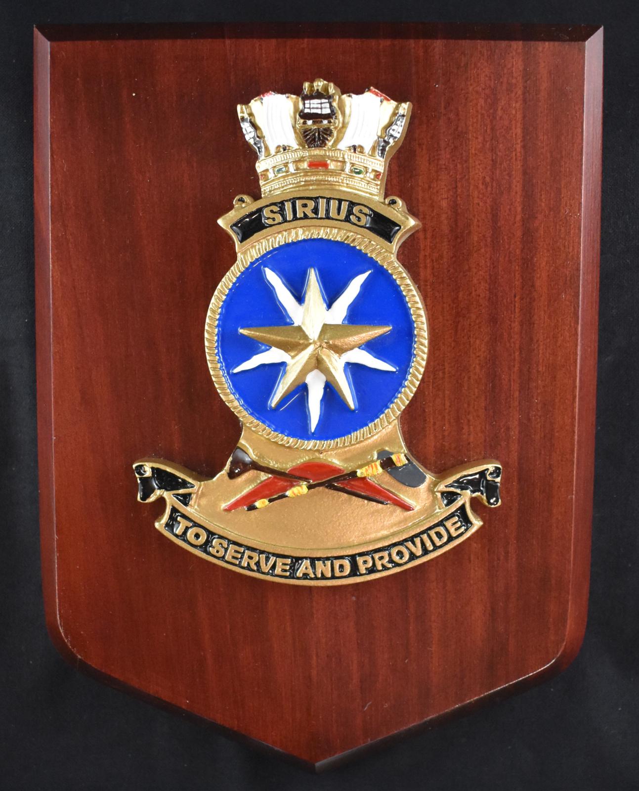 HMAS Sirius Plaque