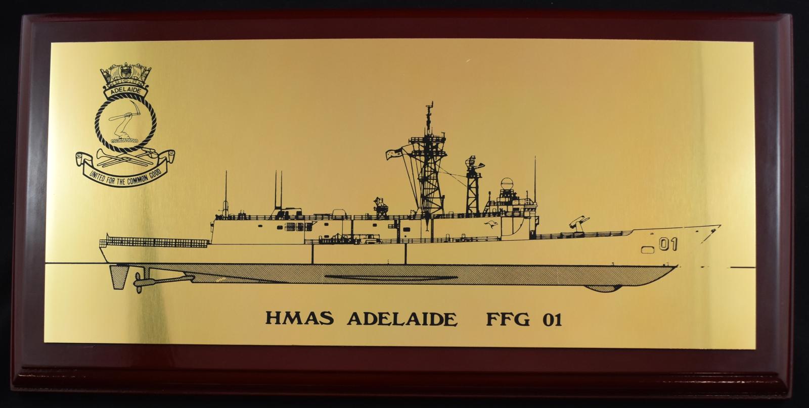 HMAS Adelaide Plaque