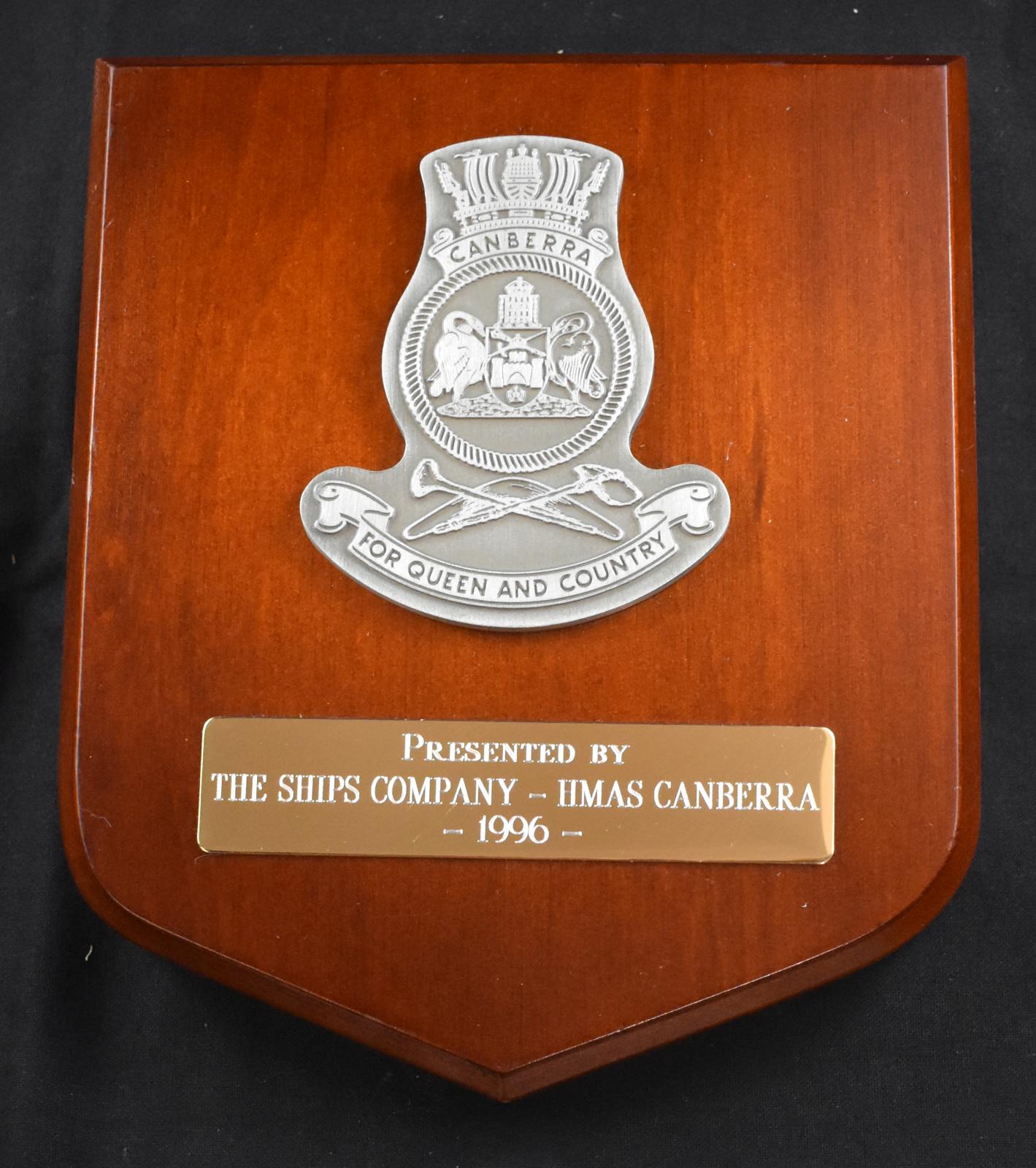 HMAS Canberra Plaque