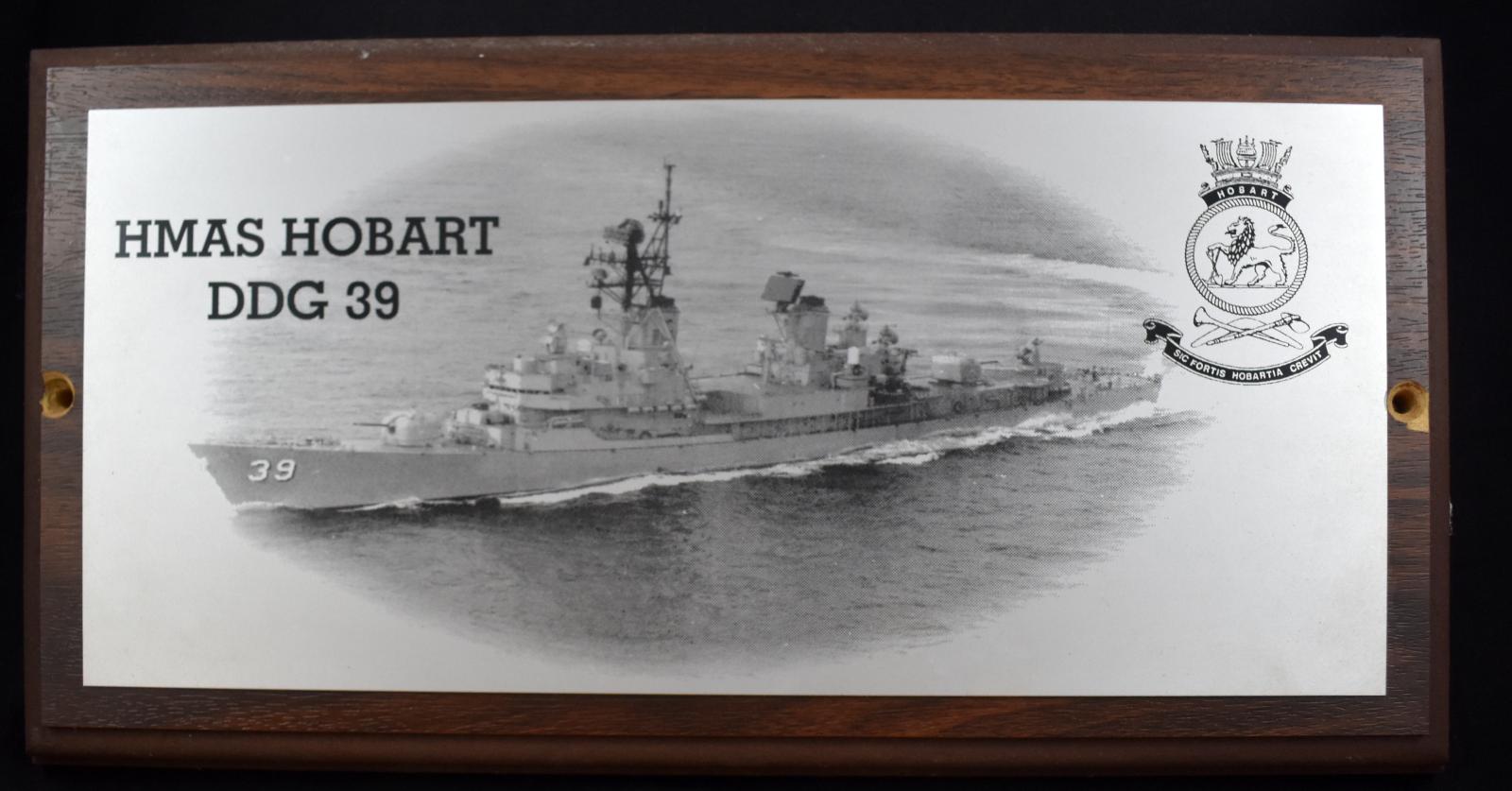 HMAS Hobart Plaque