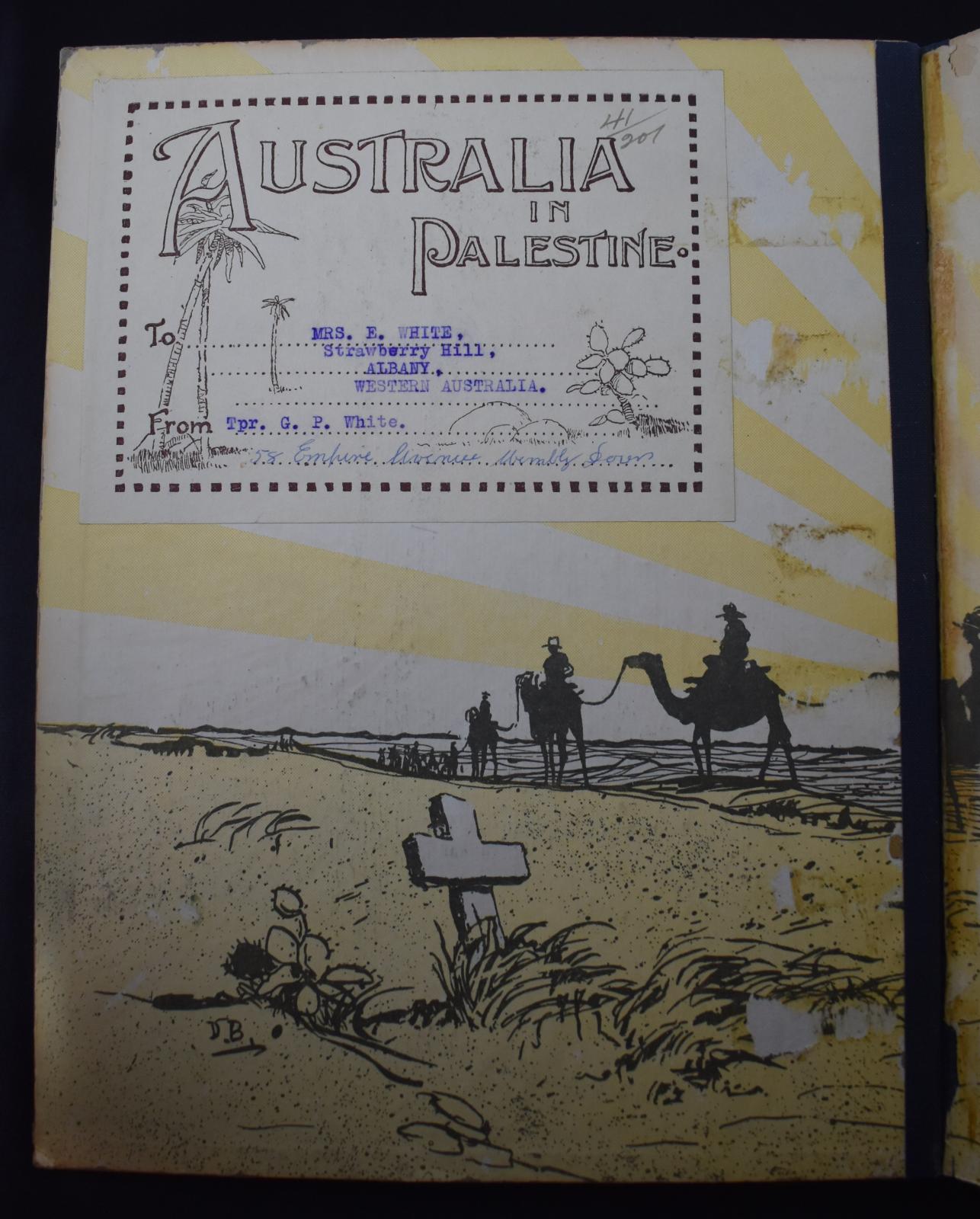 Australia in Palestine inside cover