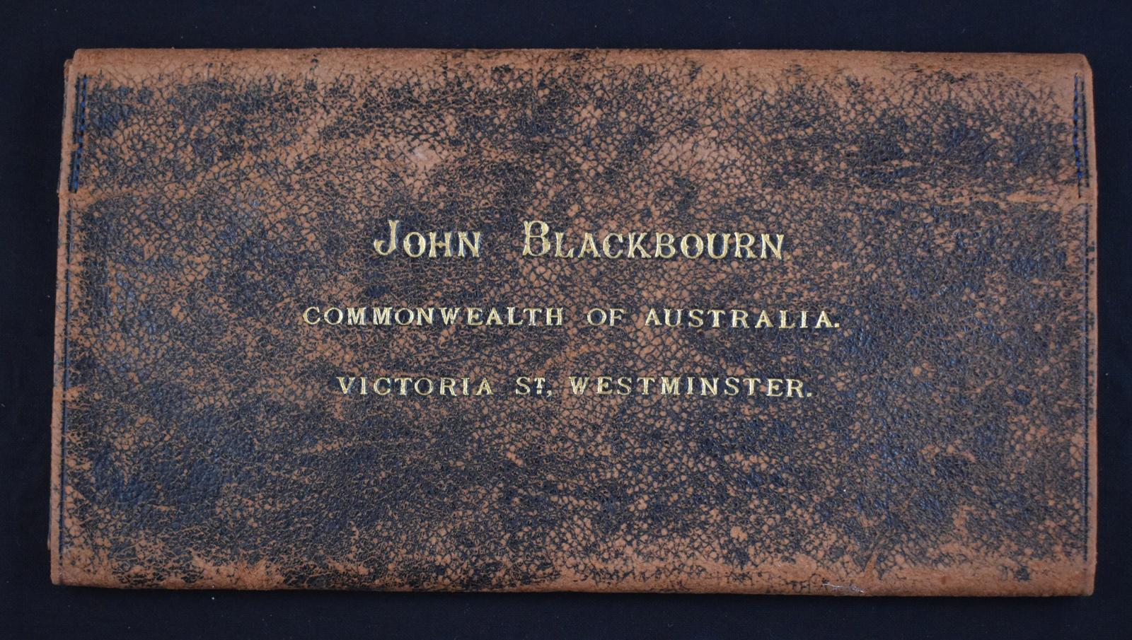 John Blackbourn Leather Document Wallet - front