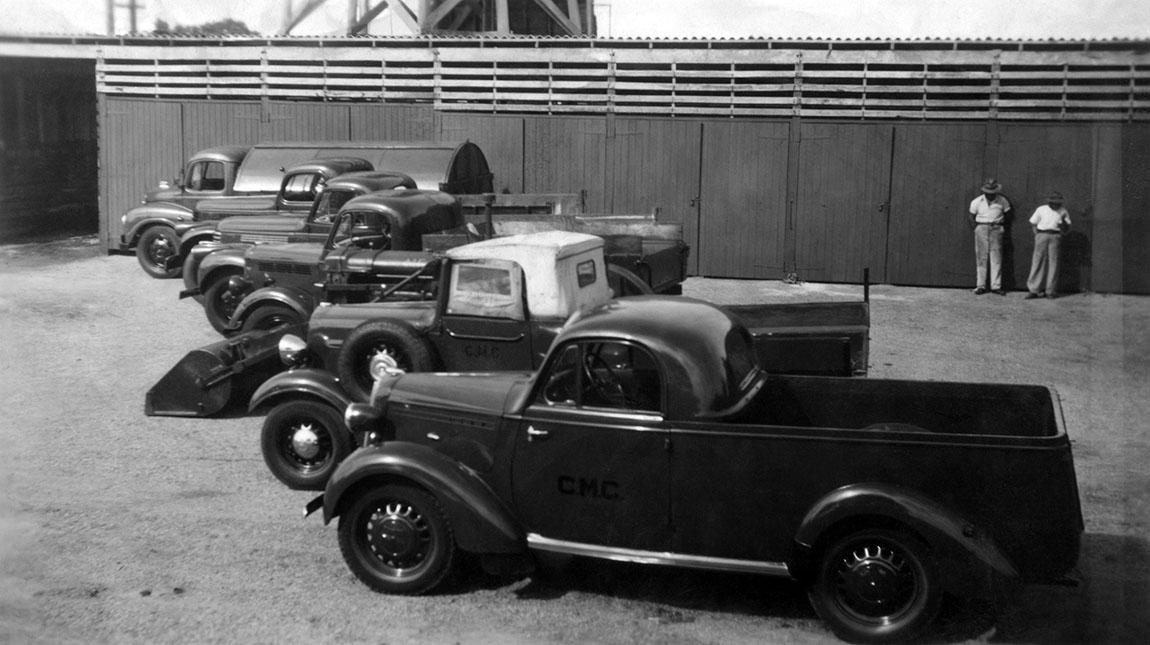 Trucks At The Claremont Council Depot