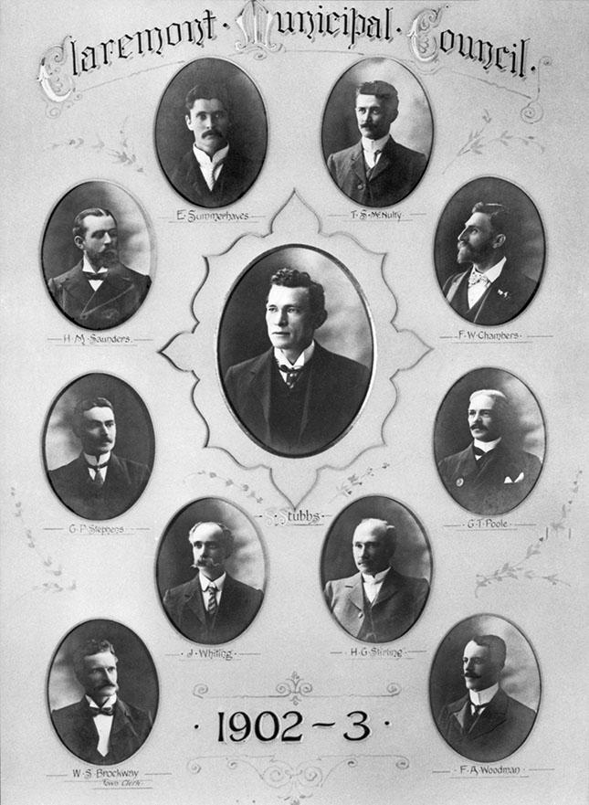 Claremont Municipal Council Mayor & Councillors 1902-1903