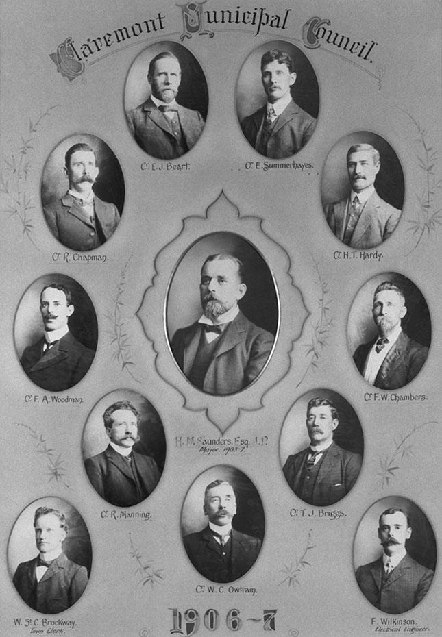 Claremont Municipal Council Mayor & Councillors 1906-1907