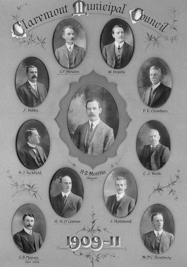 Claremont Municipal Council Mayor & Councillors 1909-1911