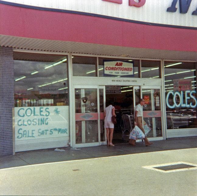 Coles New World Supermarket Closure