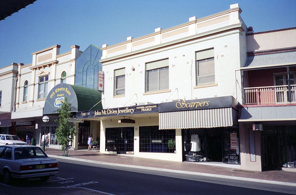 Old Theatre Lane Entrance And Shops, Bay View Terrace