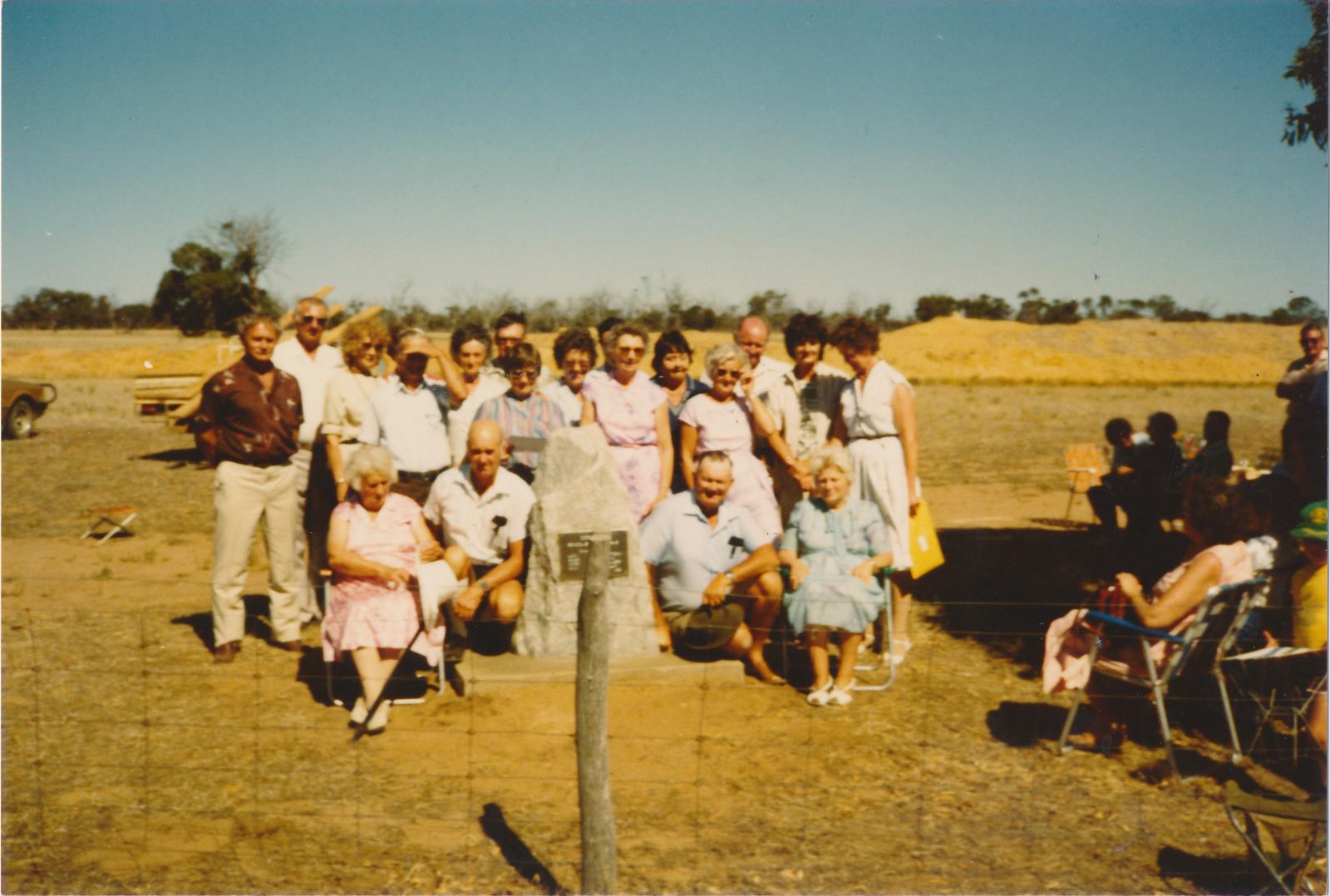 Teachers and Students at Corackine Plaque unveiling