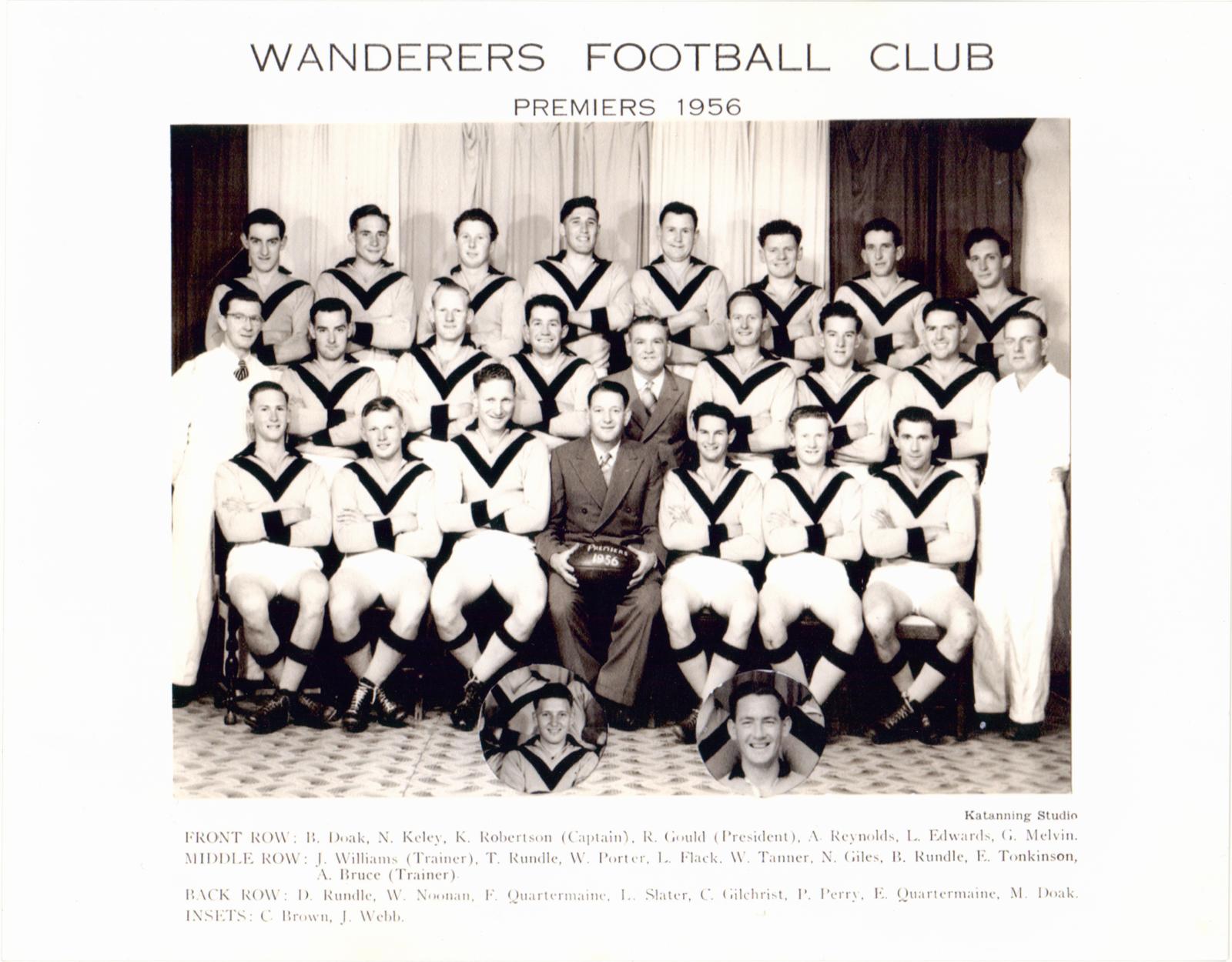 Wanderers Football Club Premiers 1956