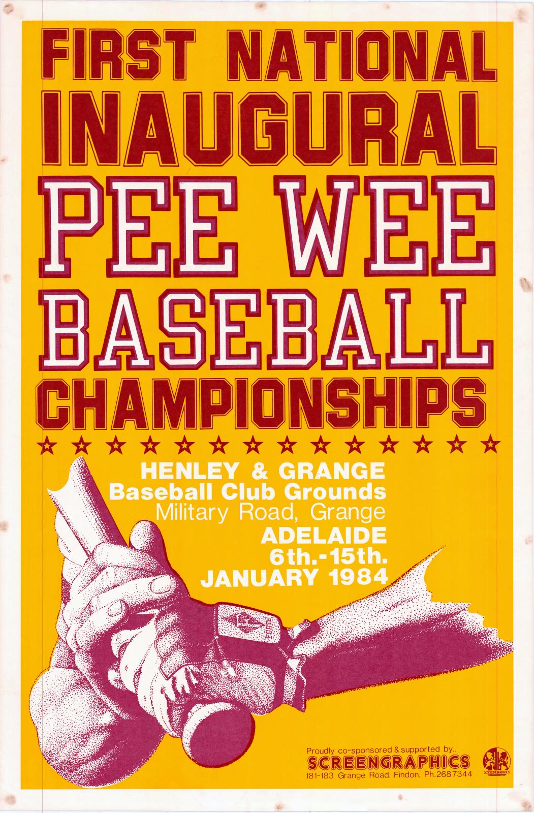 Poster - 1984 inaugural national pee wee championship