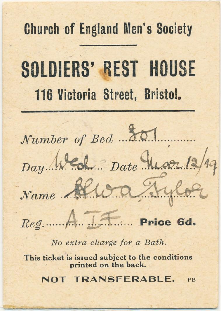 Soldier's Rest House Card