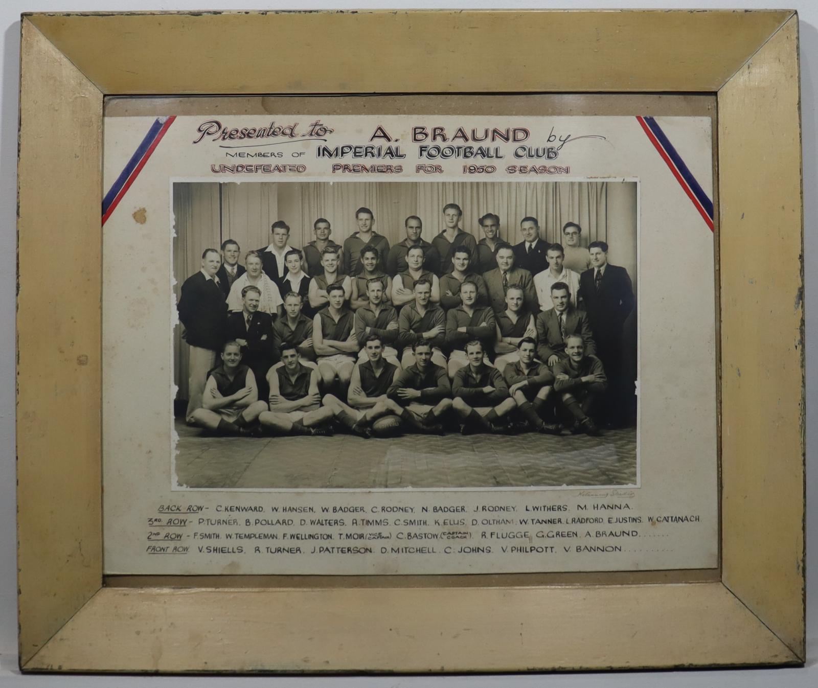 Imperials Football Premiers 1950