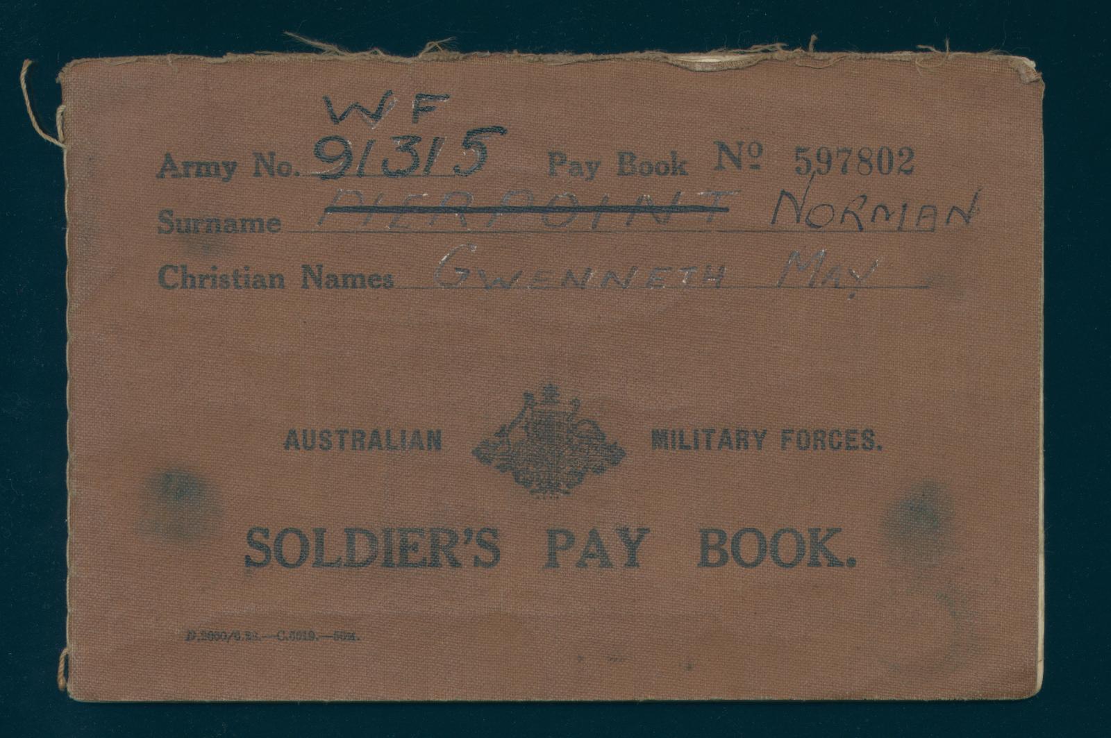 Soliders Pay Book