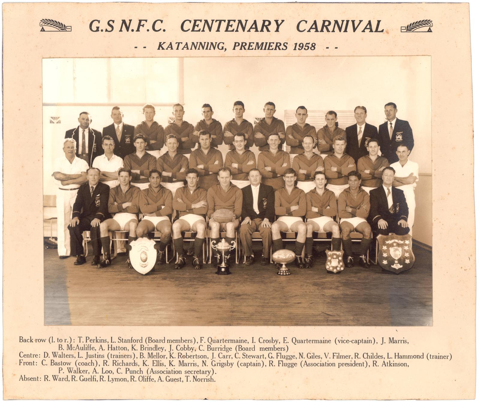 G.S.N.F.C. Centenary Carnival Premiers