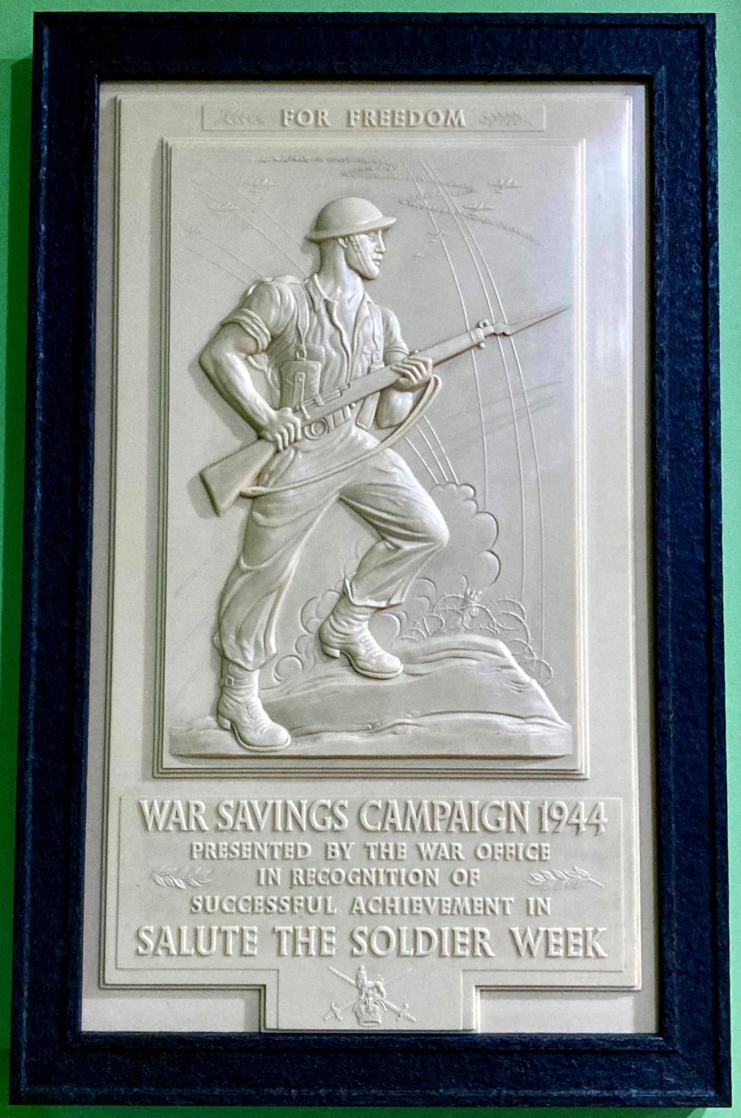 Wings for Victory plaque in modern frame