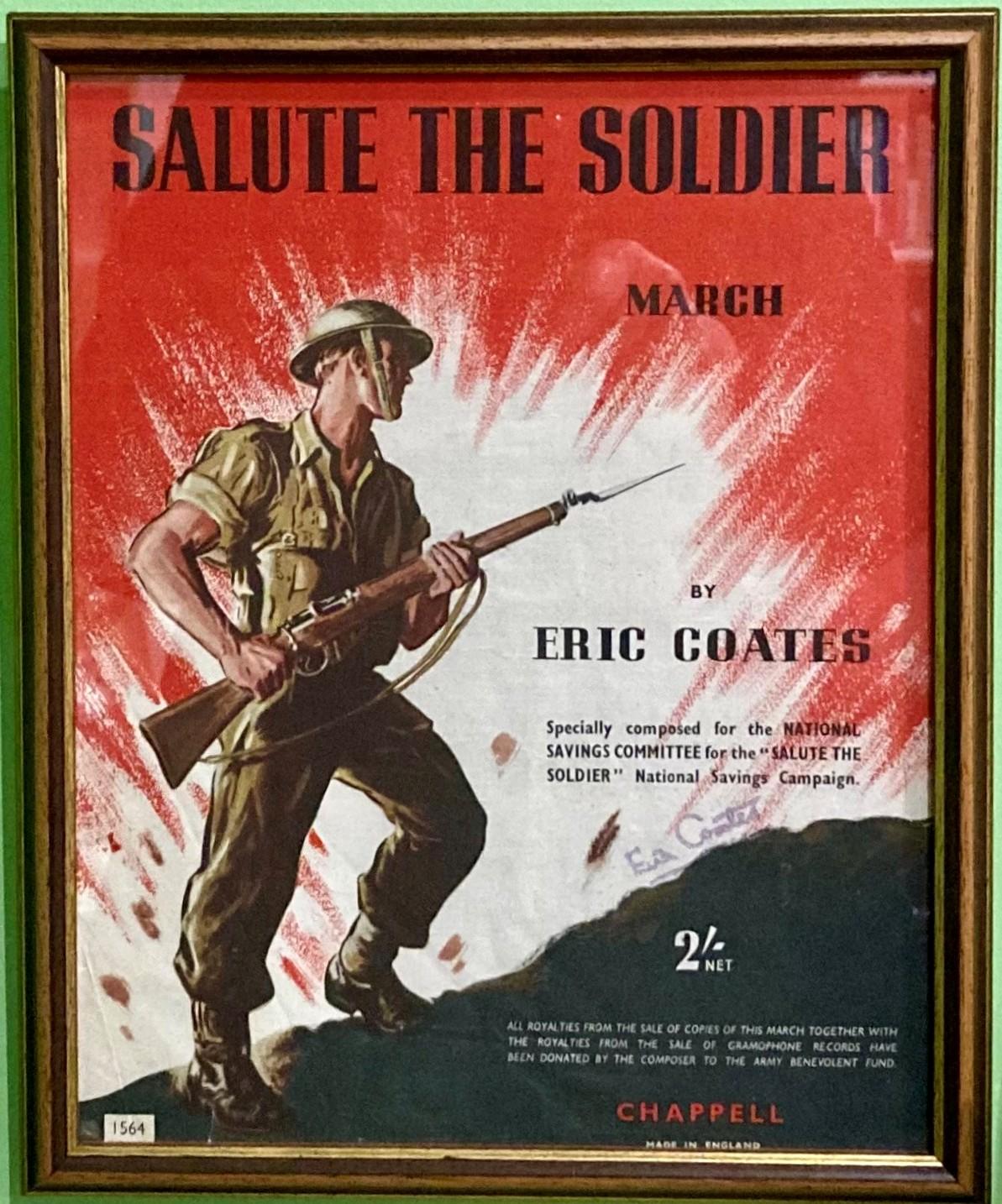 Sheet music for song produced for Salute the Soldier Week