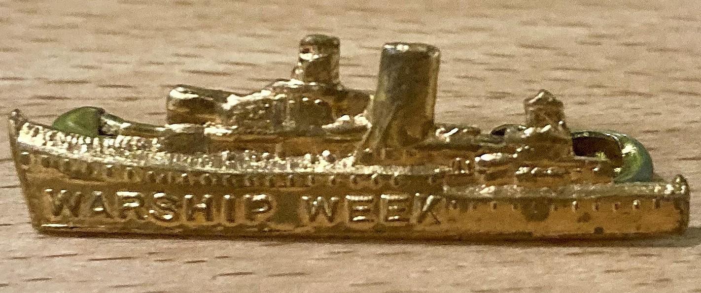 Warship Week fundraising badge