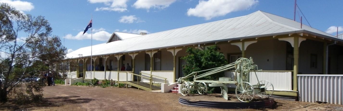 photo of building with Australian flag out front