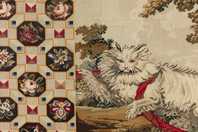 Tapestry of a cat