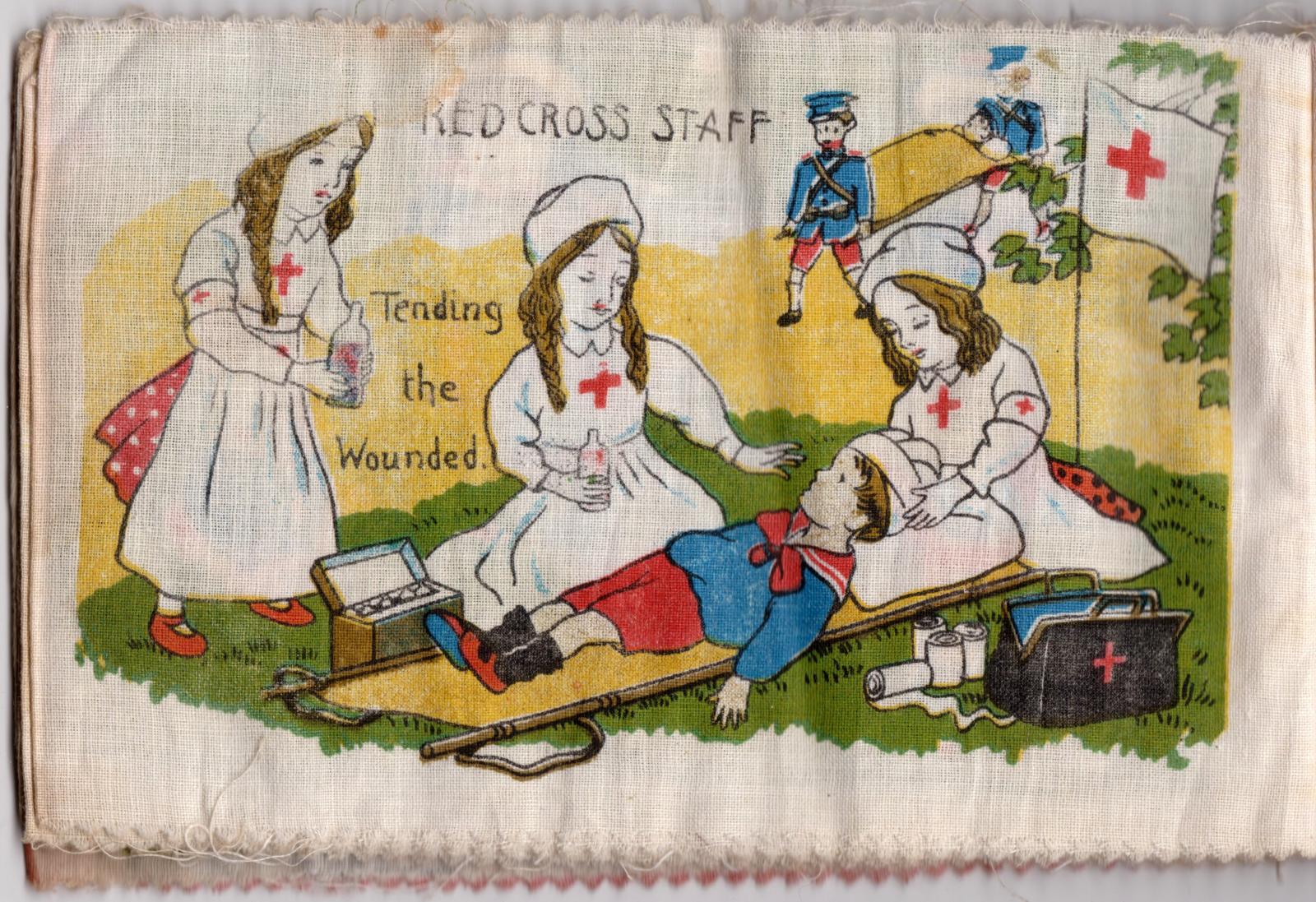 'Playing at Soldiers'  - Red Cross Staff