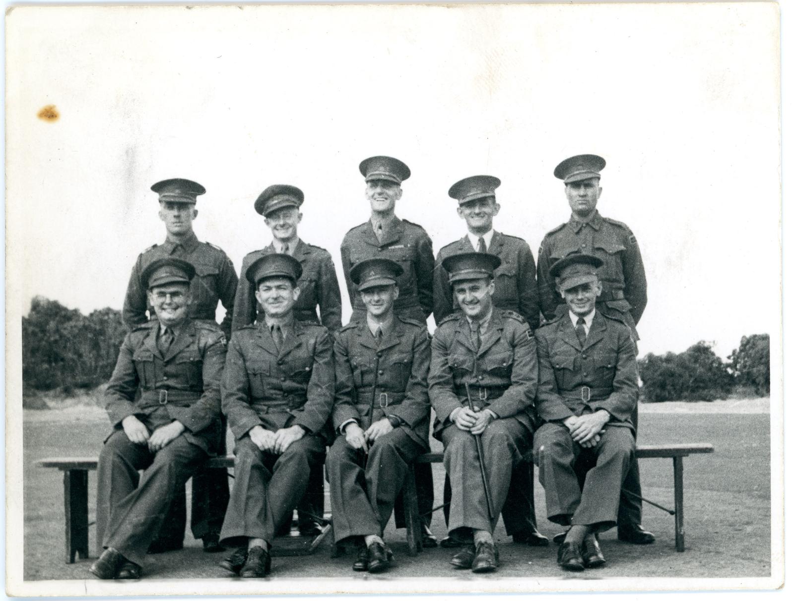 Officers and Warrant-Officers of the Fortress Engineers and Heavy Artillery, Princess Royal Fortress, Albany.