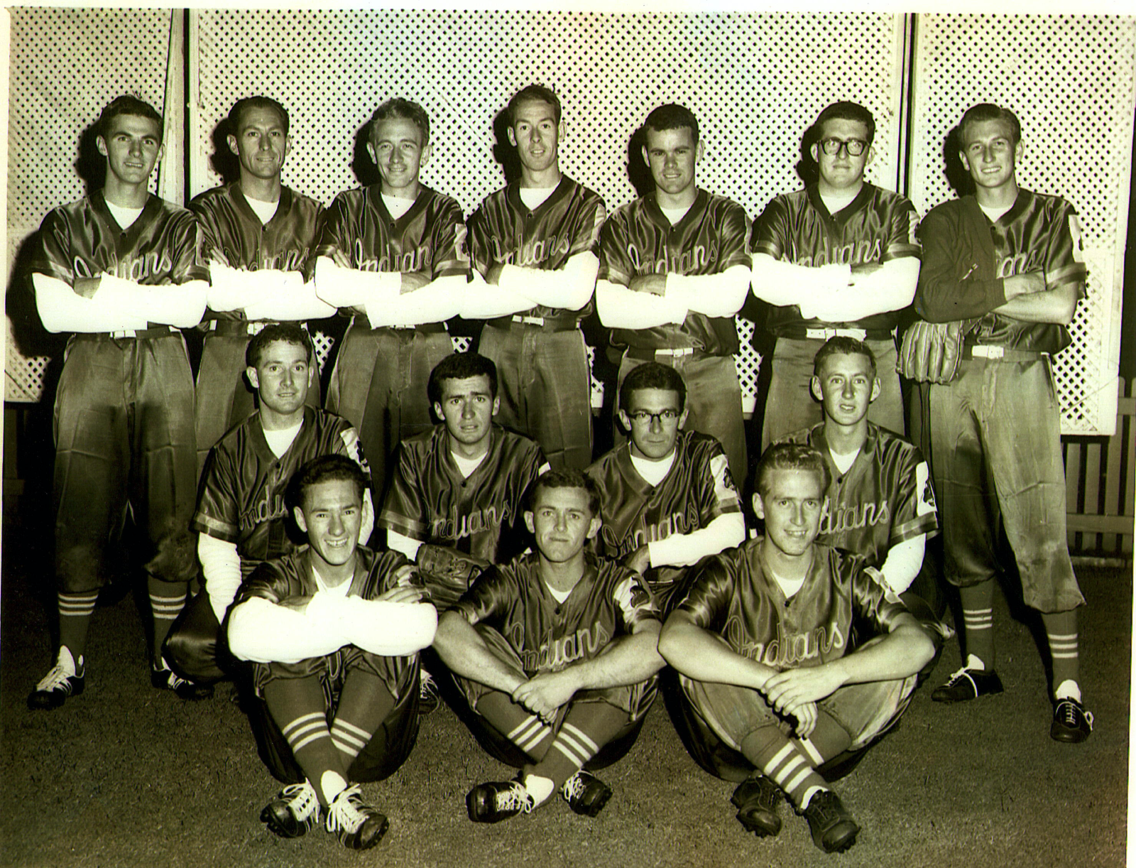 1962 West Perth 'Indians' night baseball team