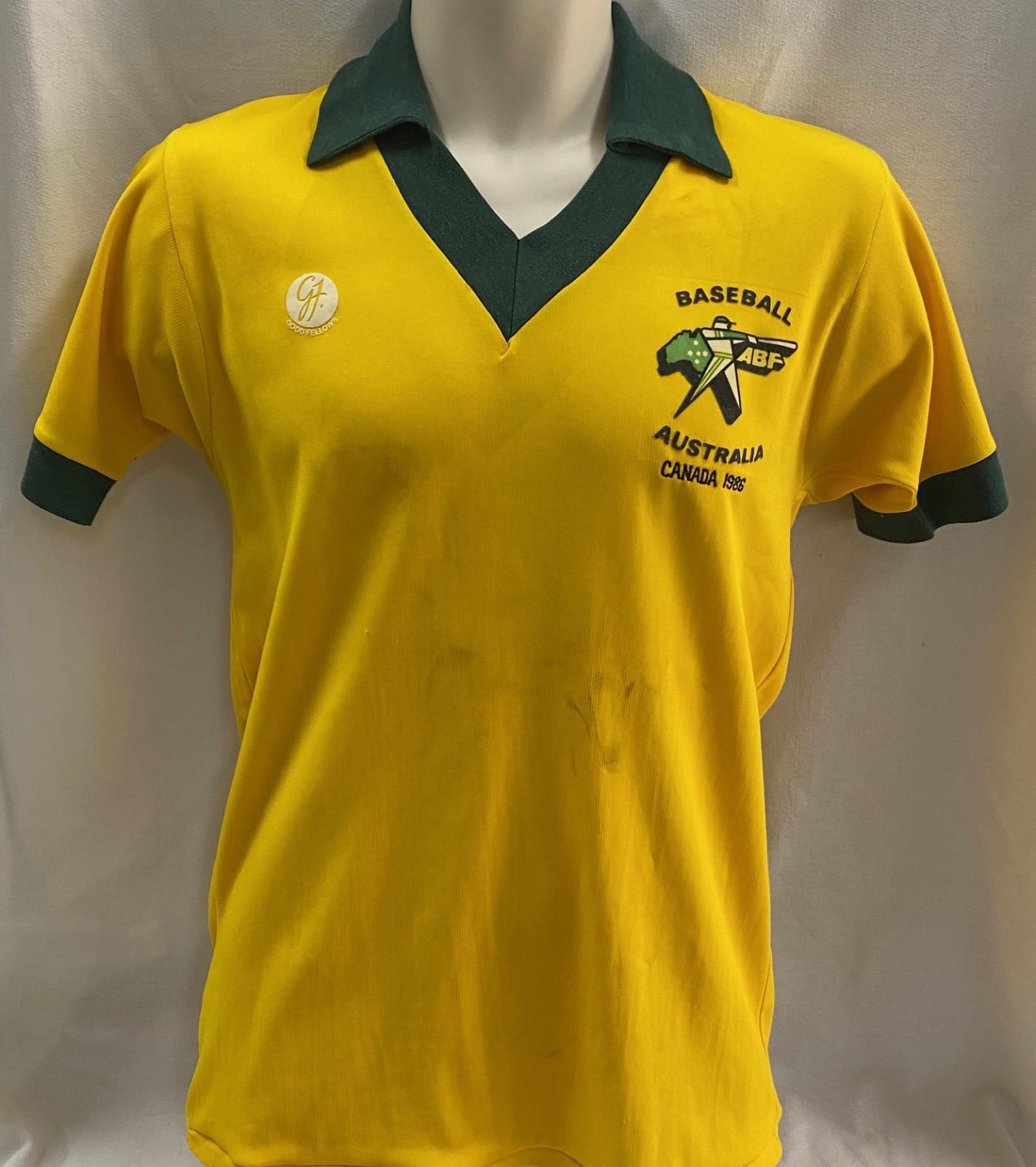 1986 Australian Under-19 baseball team T-shirt