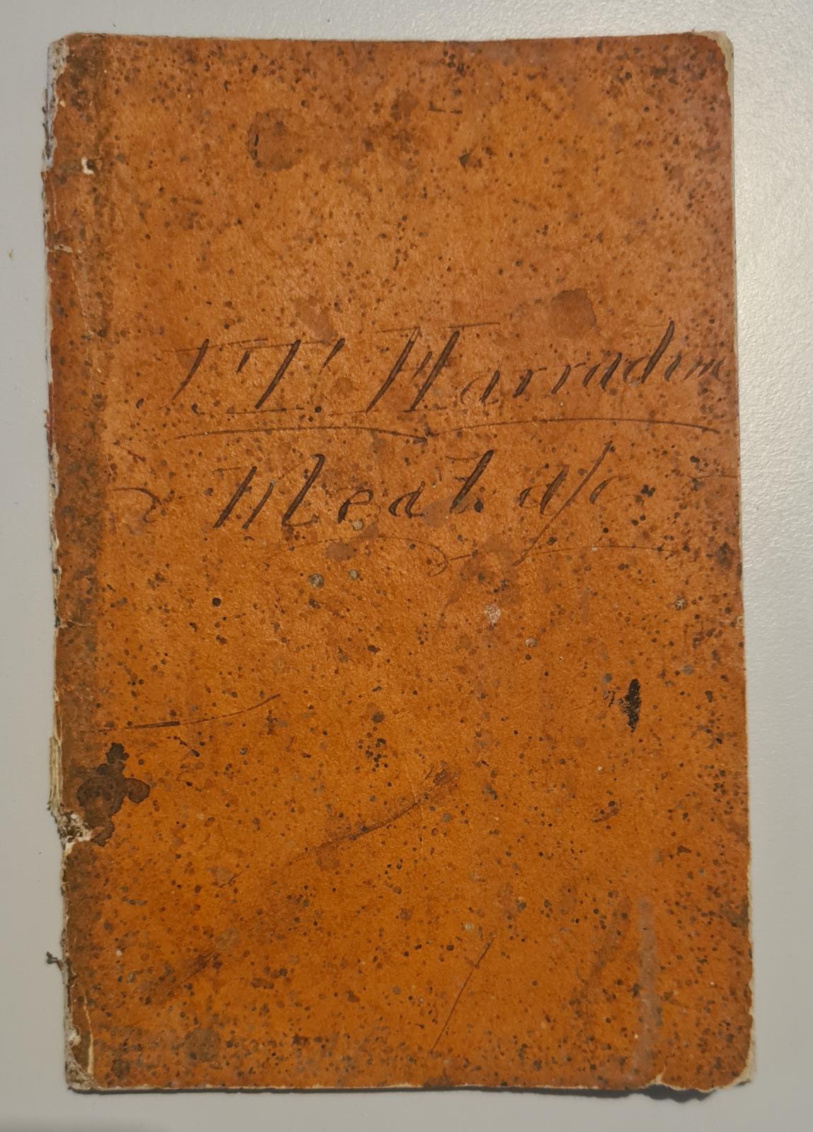 J.T. Harradine's Meat Account book