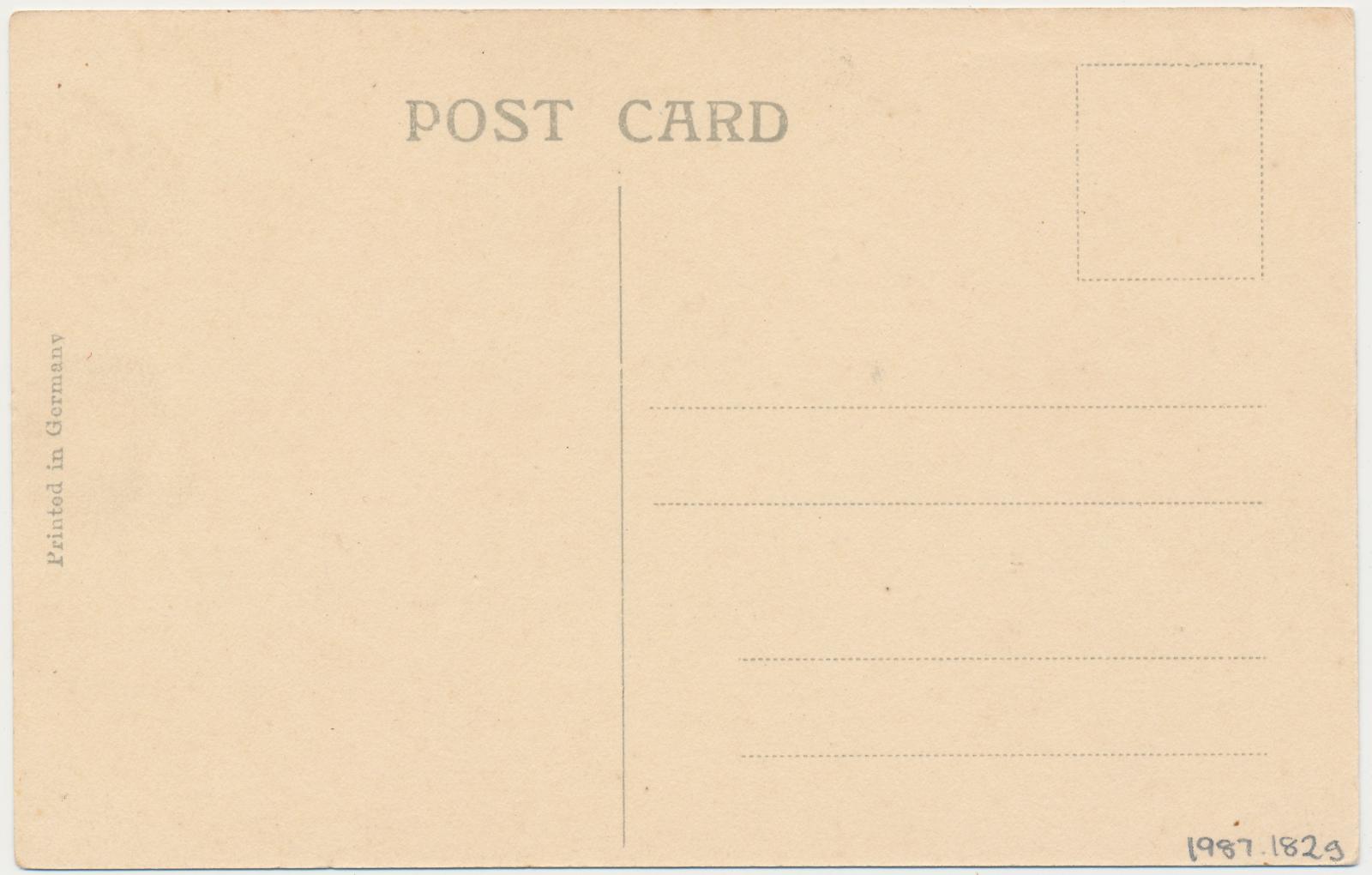 Back of postcard of Clive St., Katanning