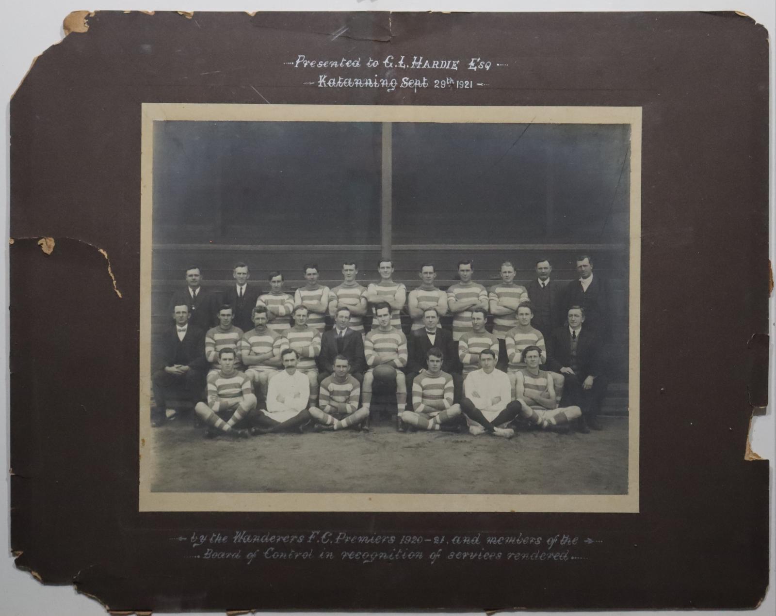 Wanderers Football Club Premiers 1920-21