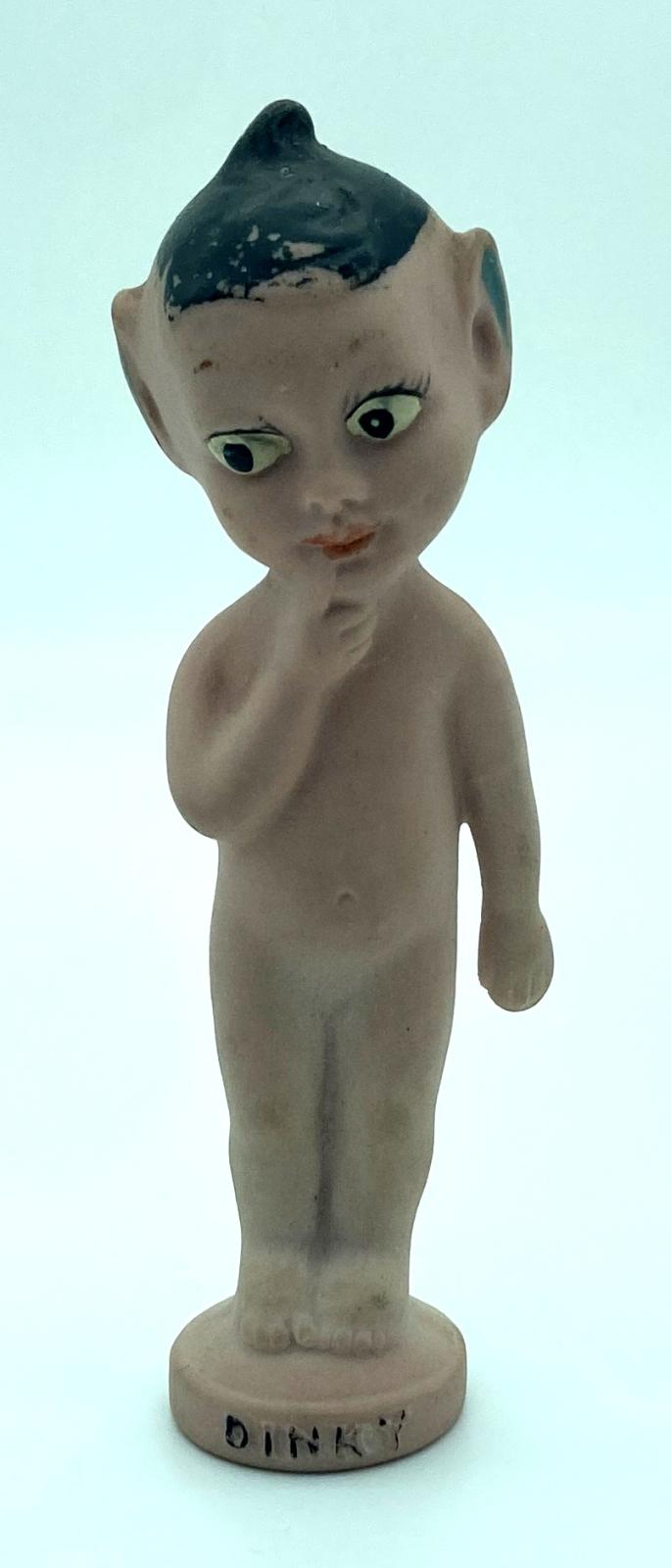 WWI era bisque doll - 'Dinky' front view