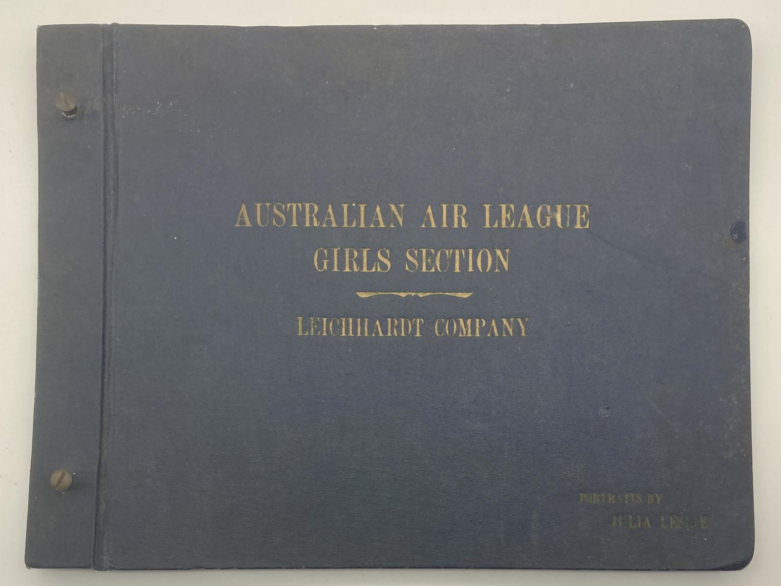 Australian Air League Girls Section photo album cover